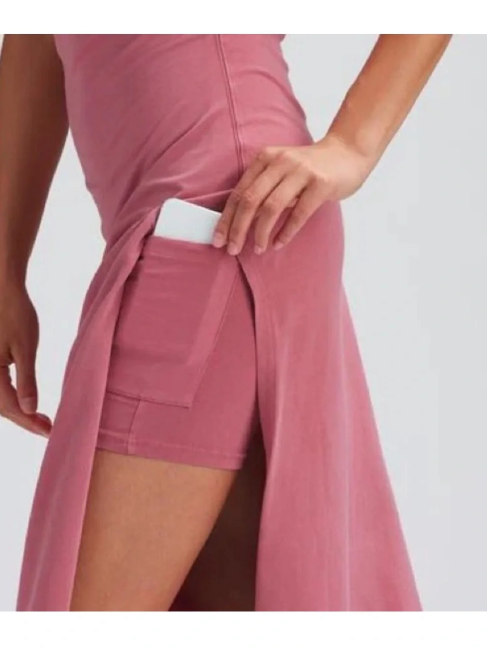Free People athletic Casual Hotshot midi Dress Blush Rose XS